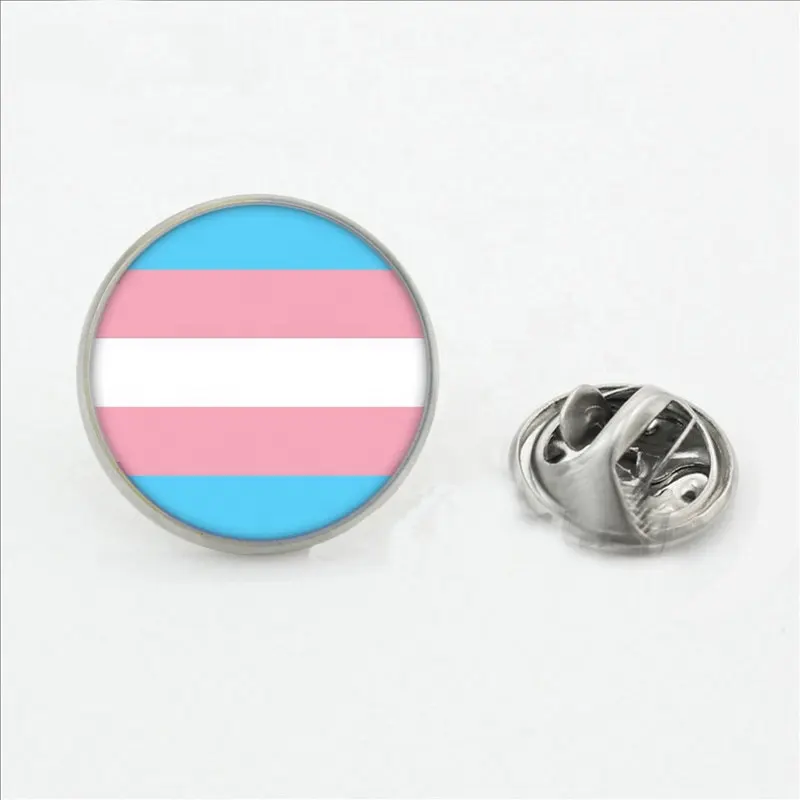 Trendy Clothing Accessories Button Jewelry Colorful Rainbow Brooch Pride Button Gay Pride Pins for Women Men