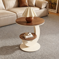 Ensemble de tables basses modernes de luxe léger avec structure métallique et hauteur réglable pour salon, combinaison simple pour la maison