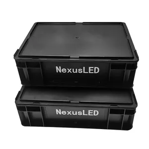 Cleanroom-caja de almacenamiento antiestática, caja de almacenamiento con contenedores, color negro