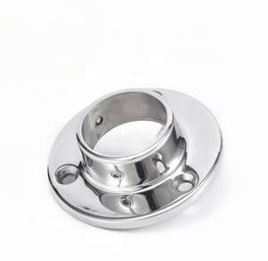 Support de fixation <span class=keywords><strong>pour</strong></span> main courante <span class=keywords><strong>d</strong></span>'<span class=keywords><strong>escalier</strong></span> en acier inoxydable avec base à bride - Product Image 1