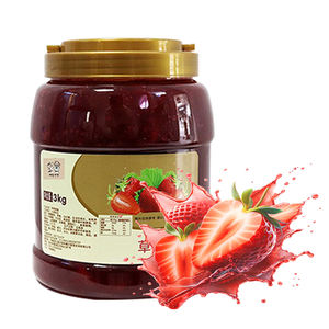 แยมสตรอว์เบอร์รีเข้มข้น 3 กก. สำหรับทำน้ำผลไม้สดและชา ราคาขายส่งจากโรงงาน ราคาพิเศษ รสผลไม้หลากหลาย - Product Image 6