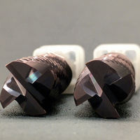 Promo Panas Mata Bor Router Karbida 4 Mata Pisau 10mm Shank, Kustomisasi ODM/OEM, Pemotong Ukiran Kayu CNC, Helix Milling 35/45