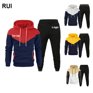 Chándales nuevos para hombre, chándal de dos piezas de alta calidad, ropa deportiva atlética con cordón, conjuntos de Sudadera con capucha para hombre a la moda - Product Image 1