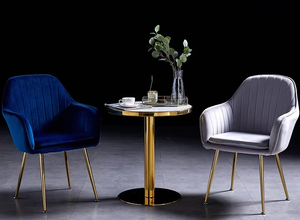 Fauteuils multifonctionnels populaires de boucle de chaise de vanité avec des chaises de salle à manger de jambes en métal pour le restaurant - Product Image 5
