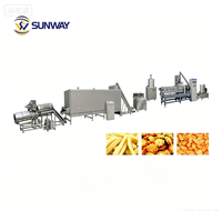 Ligne de production multifonctionnelle de snacks extrudés soufflés, équipement de traitement par extrusion pour la fabrication de snacks au riz, de guoba et de maïs
