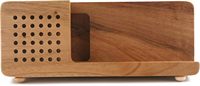 1 pièce, gravure laser gratuite/impression couleur UV, logo, support de téléphone en bois massif, lecteur, support de téléphone de bureau simple, support de tablette portable