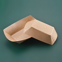 Snack jetable Barbecue poulet frit pique-nique frites hamburger bol en papier kraft assiette en papier alimentaire plateau en papier
