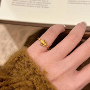 Antique gold iris <b>ring</b>, pinky <b>ring</b>, vintage court style, niche index finger <b>ring</b>, elegant and sophisticated, stackable <b>rings</b>. - Product Image 1