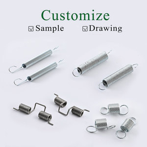 نابض لولبي معدني عالي الجودة من الفولاذ المقاوم للصدأ مخصص لشبكة النوافذ، نوابض شد للاستخدام الصناعي بقدرة تحمل 90 رطل مع خطاف معدني - Product Image 3