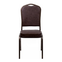 Chaises en métal empilables durables, tissu résistant aux taches, design contemporain pour usage commercial, maison, bureau, parc, sous-sol, séjour