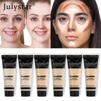 Meilleure vente Julystar maquillage longue durée haut correcteur clair léger et mince teint de peau ajustant le fond de teint liquide mat