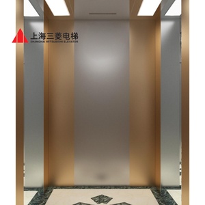 Ascenseur pour passagers Mitsubishi en acier inoxydable, ascenseur commercial sans machine, 15 personnes, ascenseur résidentiel sans engrenages pour villa - Product Image 3