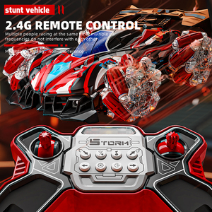 Coche de Carreras F1 con Luces LED, Música, Control Remoto por Gestos con Guante 2.4G, Coche de Acrobacias con Pulverizador, 4WD, Eléctrico, Juguetes para Niños - Product Image 3