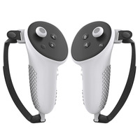 Pour Quest 3 VR contrôleur coque de boîtier de protection complète avec poignée poignée Silicone peau couverture accessoires de jeu