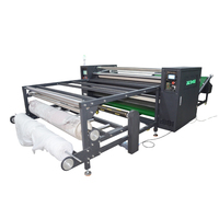 Mesin Press Panas Sublimasi Roller Efisiensi Tinggi Industri 20*170cm Format Besar untuk Kain Kaos Tali Gantungan Label Printer