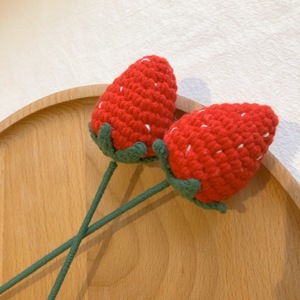 Tendencias 2026, Lujo, Hilo de Lana Realista al Tacto, Hecho a Mano, DIY, Ganchillo, Flor Eterna de Fresa y Margarita, Productos Terminados - Product Image 5