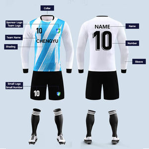 مخصص اكمام طويلة جيرسي كرة القدم للرجال الكبار كرة القدم حارس المرمى موحد تدريب فريق النادي التسامي مخصص لكرة القدم جيرسي - Product Image 2