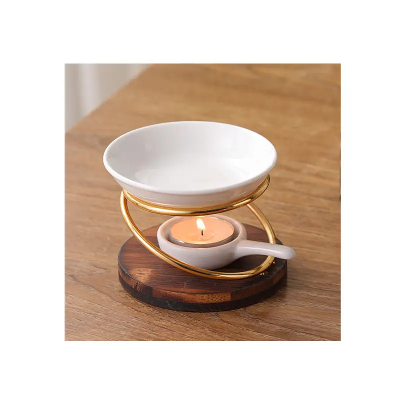 Fragrance Aromatherapy Essential Oil Warmer Diffuser Tealight Candle Holder Oil Burner