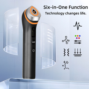 Dispositivo de Belleza Facial de Electroporación Portátil, Lifting Facial <span class=keywords><strong>ESM</strong></span>, Microcorriente, Luz de Cinco Colores, Tecnología sin Agujas, Resistente al Agua, Enchufe Europeo - Product Image 4