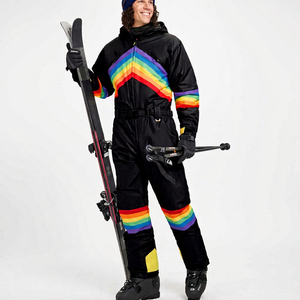 Traje de Esquí Unisex OEM Midnight Shredder 2026 para Invierno, con Capucha, Cuello Alto, Cierre de Cremallera, Impermeable, Chaqueta Aislante 100% Poliéster - Product Image 1