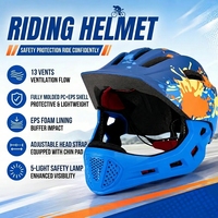 Casque intégral pour jeunes adolescents, pour moto tout-terrain, moto de rue, VTT, moto cross, casque de course Dirt Bike Crown