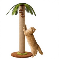 Grand arbre à chat vertical, style épuré, durable, sans peluches, peu encombrant, répond aux besoins de grattage des chats