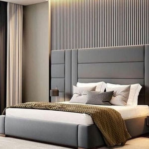 WPC Bois plastique composite <span class=keywords><strong>Intérieur</strong></span> panneau de revêtement lambris vinyle bois décoratif cannelé revêtement wpc panneau mural - Product Image 2