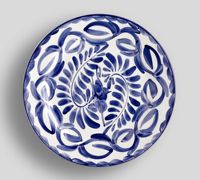 Assiette à salade en céramique, design floral unique, vaisselle en grès, ensemble d'assiettes à dîner, plat à salade en porcelaine