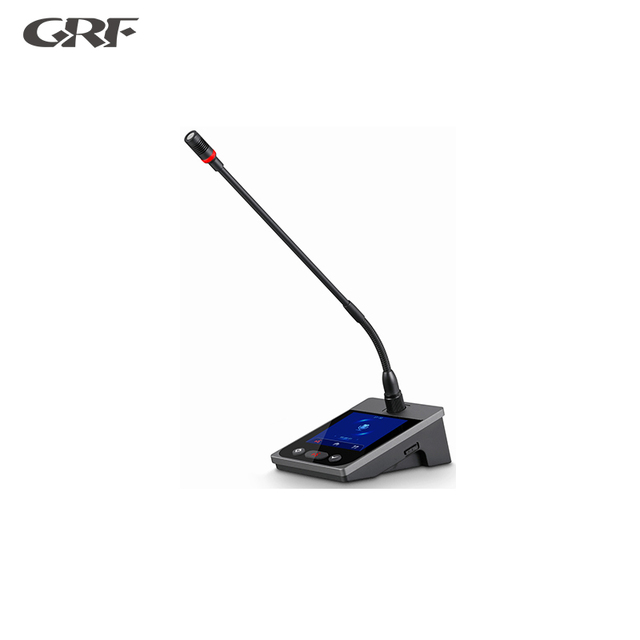 Large 4" Touchscreen Conference Chairman Unit Gooseneck Microphone CES-2002CL