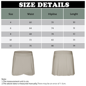 Falda Deportiva Plisada de Tenis y Golf para Mujer de Verano en Color Sólido con Bolsillos Pantalones Cortos Tipo Leggings Elásticos 2 en 1 para Correr - Product Image 5