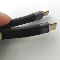 Kabel USB C Pengisian Daya Cepat Pendek 10Gbps Kabel Pengisian Cepat Tipe C Ke USB Pria Kabel Data USB3.1 Gen2 Kabel Pengisian Desain FPC