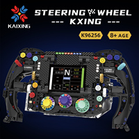 Kit de construction de volant de course 854 pièces, modèle de simulateur F1, briques de collection, modèle en plastique ABS, voitures jouets éducatives