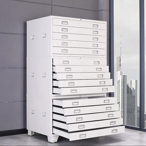 Archivador vertical de acero de tamaño personalizado, archivador de papel artístico de diseño moderno - Product Image 5