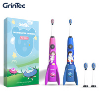 Brosse à dents électrique sonique pour enfants, rechargeable, design astronaute de dessin animé, étanche IPX7 pour enfants