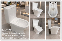 Cuvette de toilettes WC en céramique à deux pièces, à siphon en S, fabriquée à haute température, en porcelaine durable, produit sanitaire, approvisionnement mondial