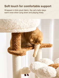 Neuer 2026er Bestseller: Großhandel Maßgefertigter Katzen-Kletterbaum mit Spiel- und Ruhebereich, Kratzturm und Katzen-Condo - Product Image 5