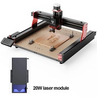 Nouvelle machine de fraisage CNC de bureau à 4 axes TTC450 PRO avec interface tactile améliorée, double laser, refroidissement par air, pour le traitement du bois, des circuits imprimés et de l'acrylique