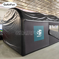 Tente de simulateur de golf gonflable portable, cage gonflable pour simulateur de golf pour intérieur/extérieur