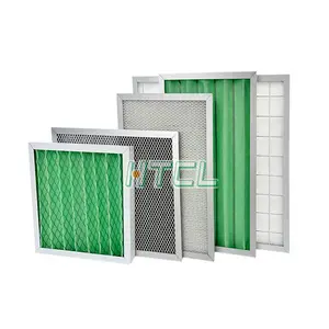 Bingkai logam Panel debu pra Filter untuk sistem AC berlipat Filter udara