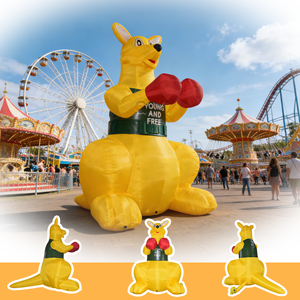 Arco Inflable Personalizado con Diseño de Canguro para Publicidad y Decoración en Fiestas al Aire Libre - Resistente al Agua y Fácil de Instalar - Product Image 3