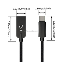 Aleación de zinc USB Tipo-C Cable 1M Chaqueta de nylon Trenza Cargador rápido Cable de transferencia de datos para accesorios móviles al por mayor