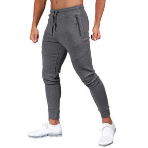 Pantalons de sport pour la vente transfrontalière, pantalon de jogging extensible pour homme, jogging en molleton français avec poches zippées - Product Image 1