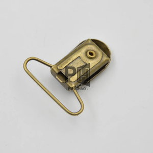 Attache-sucette en métal bronze, clip robuste, 15 20 25 30 35 mm, clips pour bretelles, <span class=keywords><strong>porte</strong></span>-bavoir, clips pour bretelles en laiton antique - Product Image 3