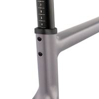 Fourche avant de vélo en alliage d'aluminium C6 avec soudure plate, verrouillage intégré, frein à disque, axe traversant, personnalisable, marque OEM