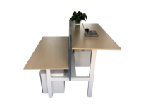 Table de bureau électrique à 4 pieds, réglable en hauteur