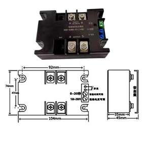 220V単相インテリジェントモーターソフトスターターソフトスタートモジュールソフトスタート50-60HZ互換2/3/4/ 6/ 8KW SSR-100WA-R(4KW) - Product Image 2