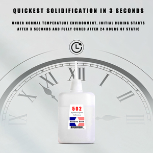 502 Nhanh Chóng Làm Khô Keo Mạnh Mẽ CA Keo Tất Cả Các Mục Đích Cyanoacrylate Dính Cho Gỗ Kim Loại Gốm Cao Su Da Và Sợi Thủy Tinh - Product Image 3