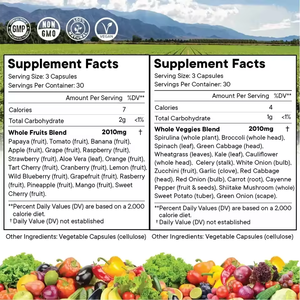 Vente chaude Compléments alimentaires Fibres alimentaires Suppléments aux fruits et légumes Capsules végétales - Product Image 5