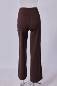 กางเกงคินบอร์คุณภาพสูงสำหรับเป็นเสื้อผ้า กางเกงขากว้างลำลองสำหรับผู้หญิง - Product Image 3