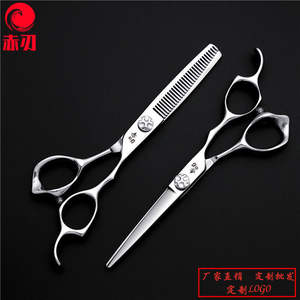 กรรไกรตัดผมมืออาชีพ 6 นิ้ว สแตนเลสสตีล กรรไกรตัดผมแบบแบน กรรไกรซอยผม ด้ามยาว ใบมีดคม ผลิตที่ซูโจว - Product Image 4